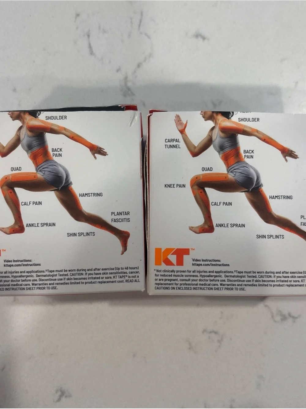 2 KT Tape Pro Extreme Kinesiology Tape Jet Black 40 Strips 2in x 10in